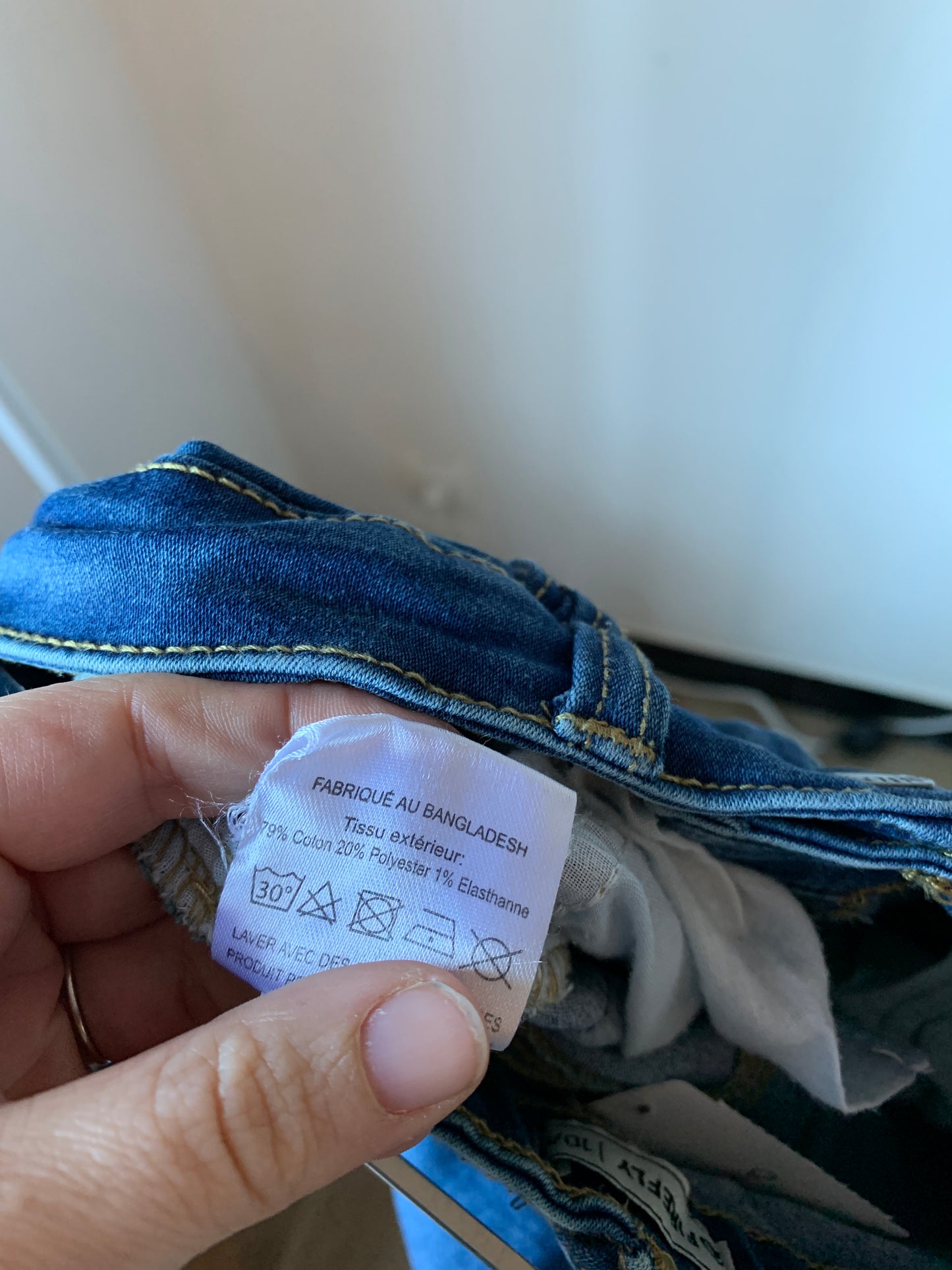 Donkerblauwe skinny jeansbroek 💸