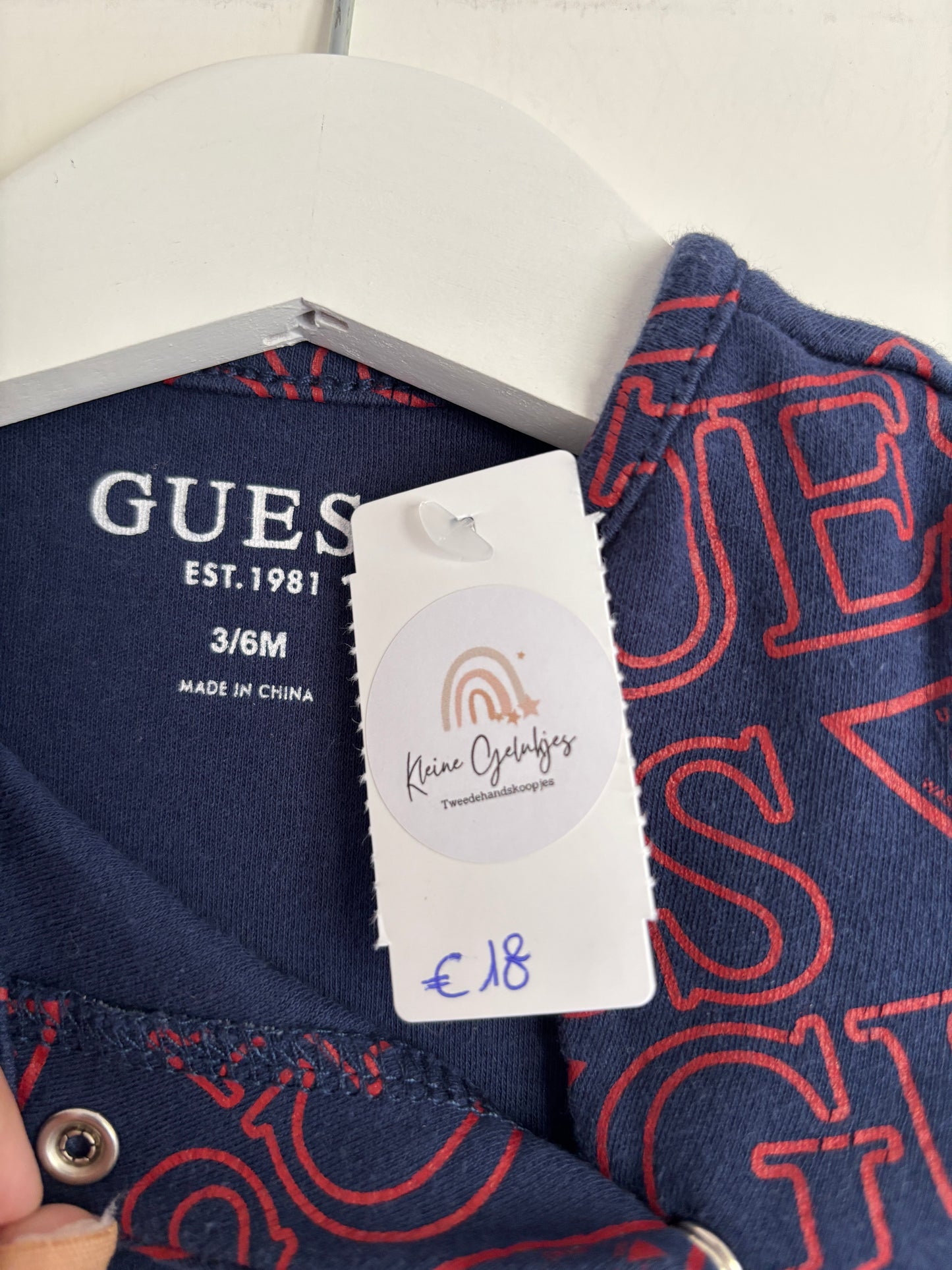 Marineblauw eendelige pyjama