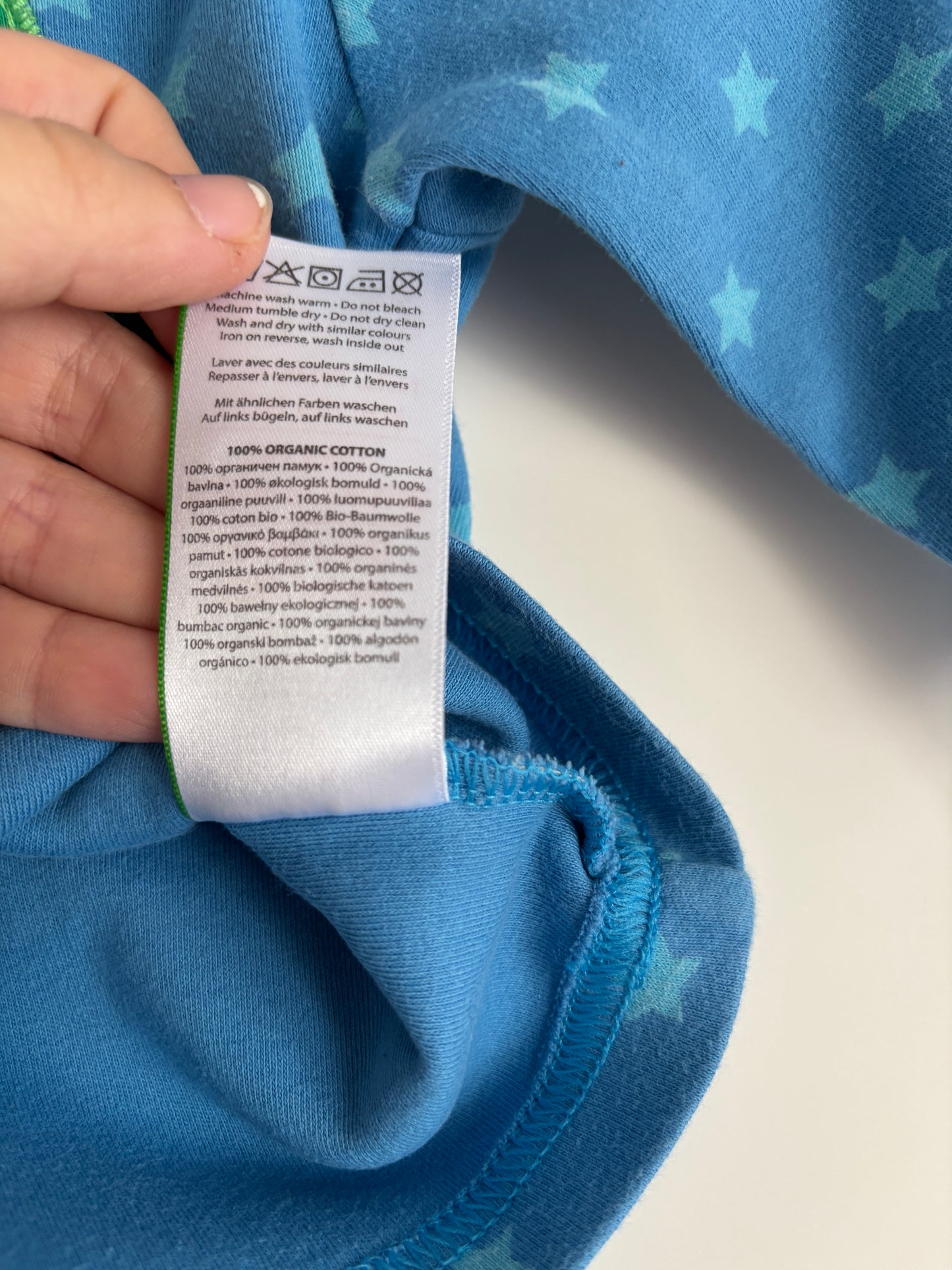 Blauwe longsleeve met kikker