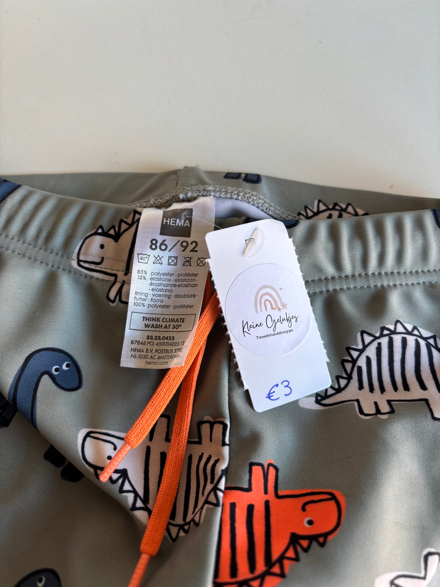 Zwembroekje met dino's