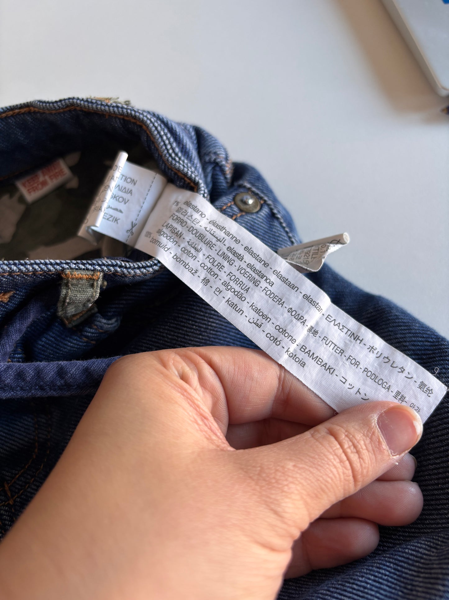 Donkerblauwe jeansbroek