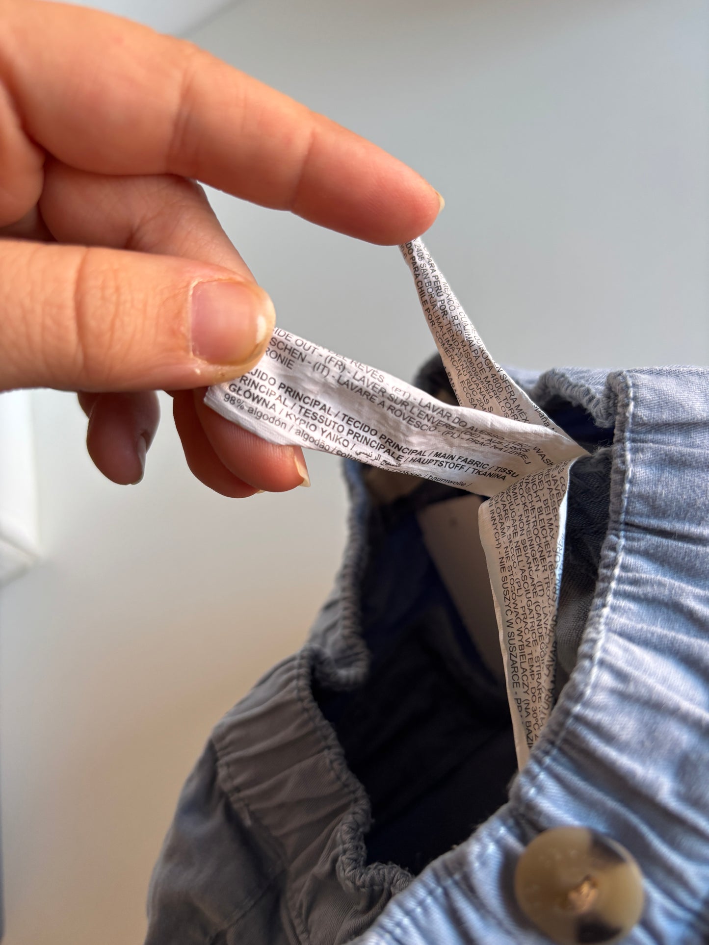 Lichtblauwe jeansbroek