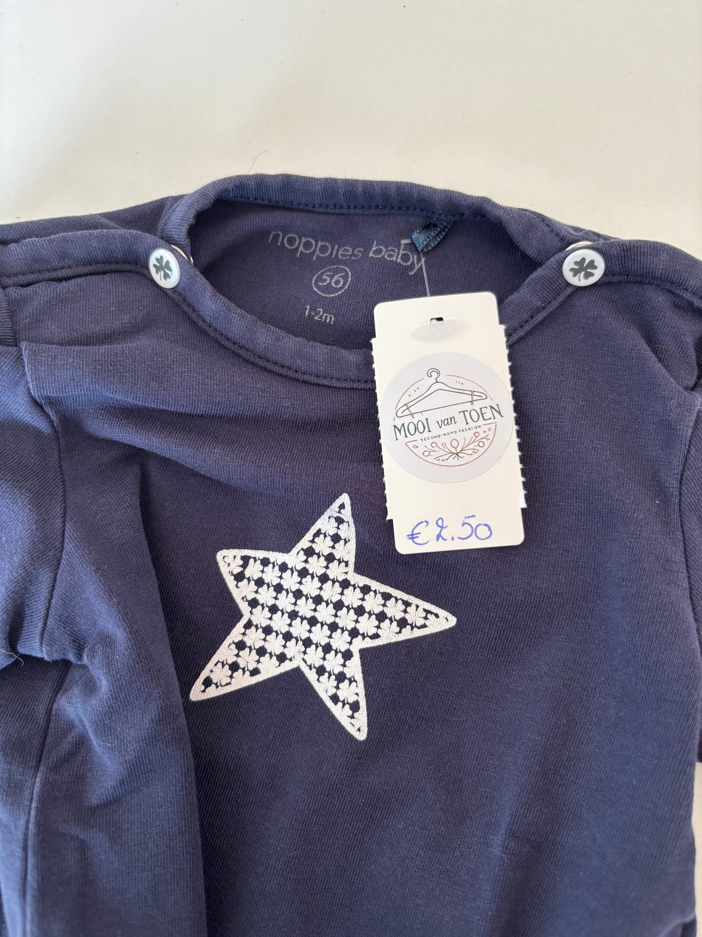 Marineblauwe longsleeve