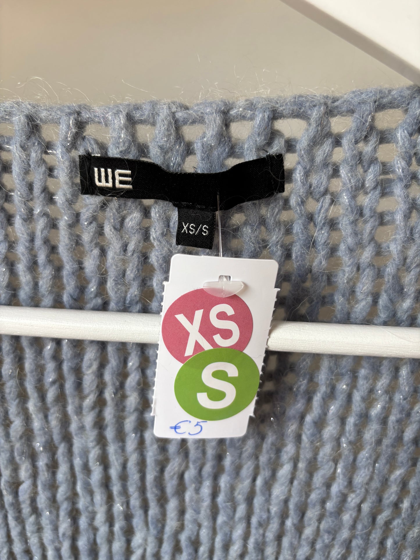 Lichtblauwe cardigan