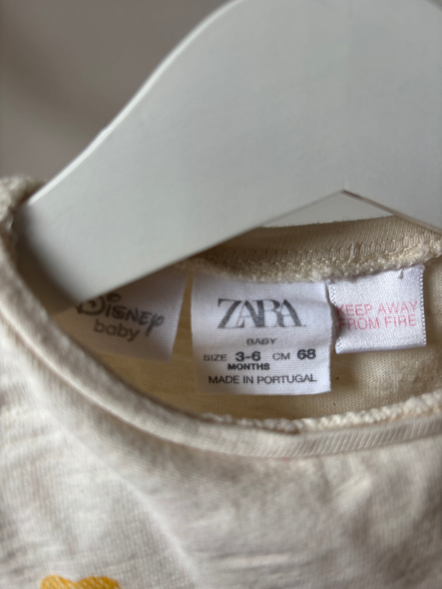 Crèmekleurige t-shirt