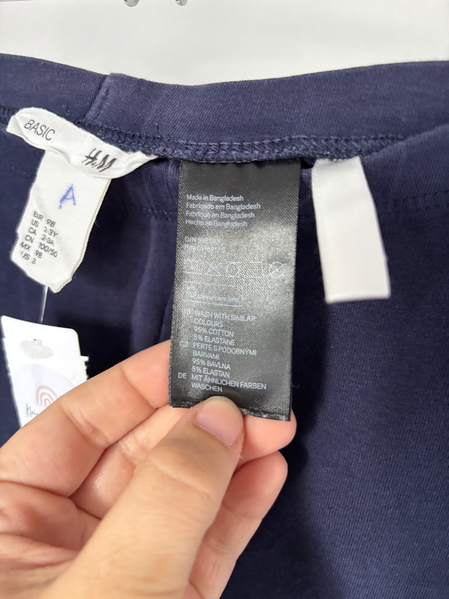 Marineblauwe capri-legging