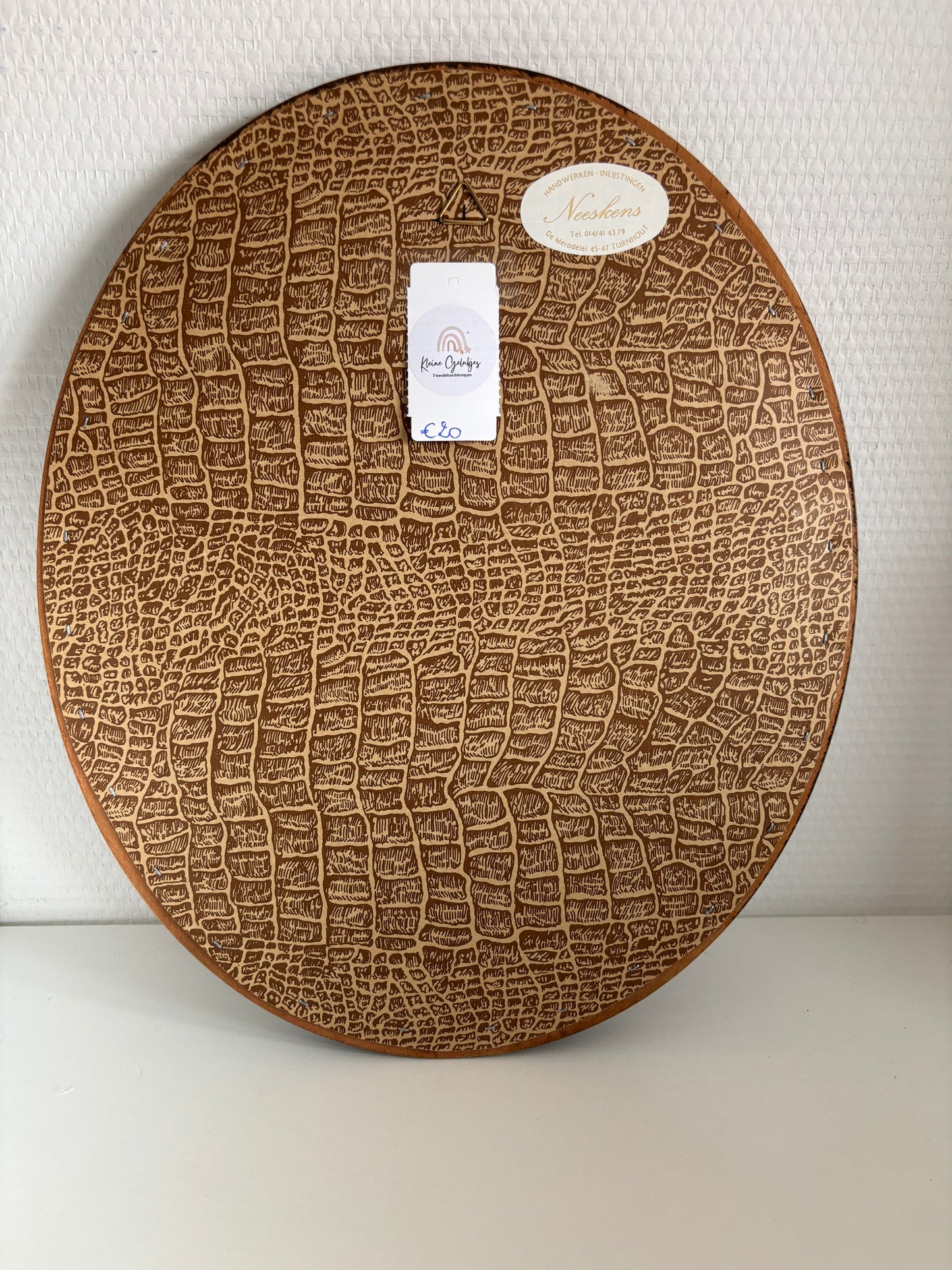 Ingelijst borduurwerk Oma