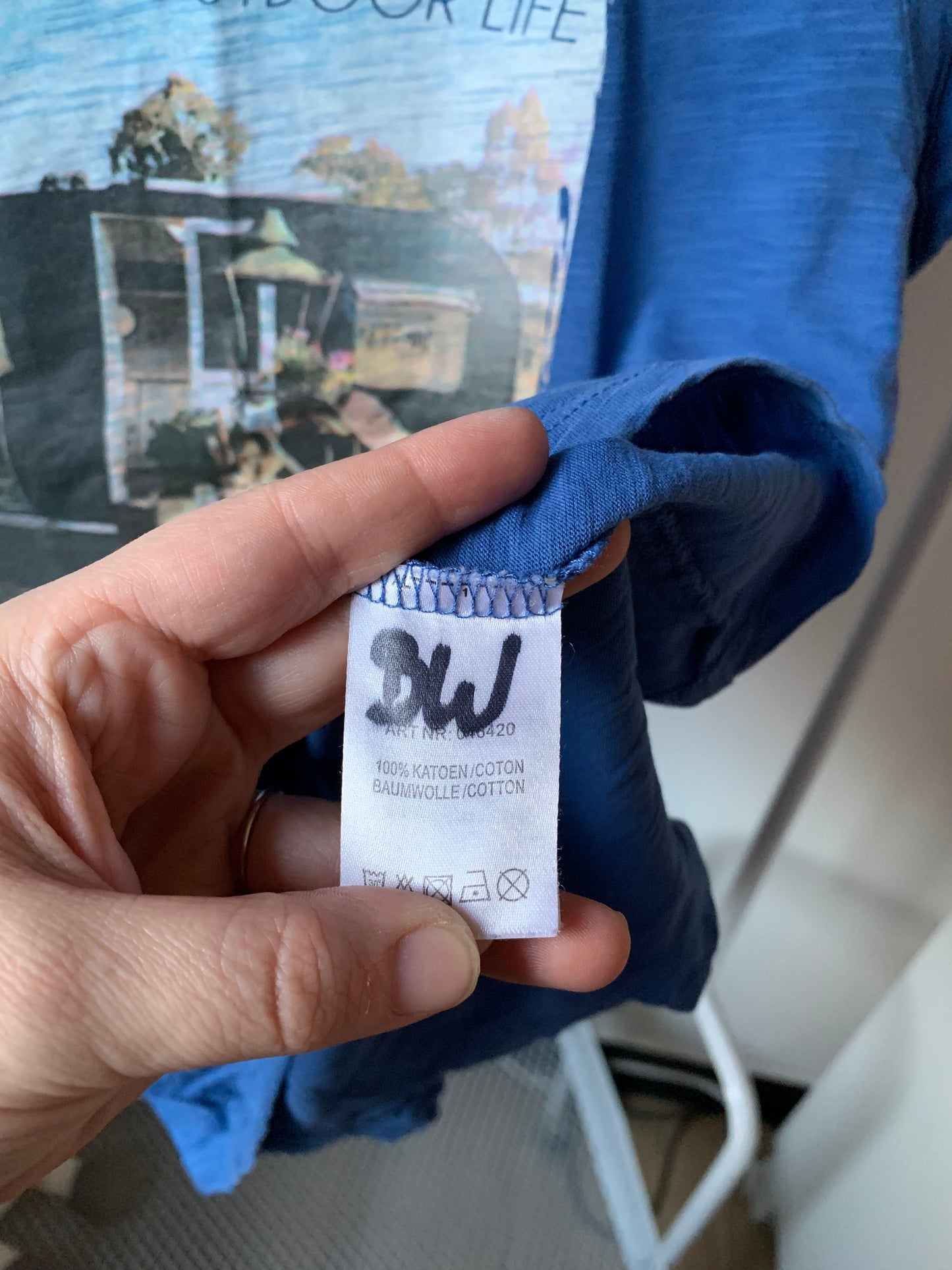 Blauwe T-shirt
