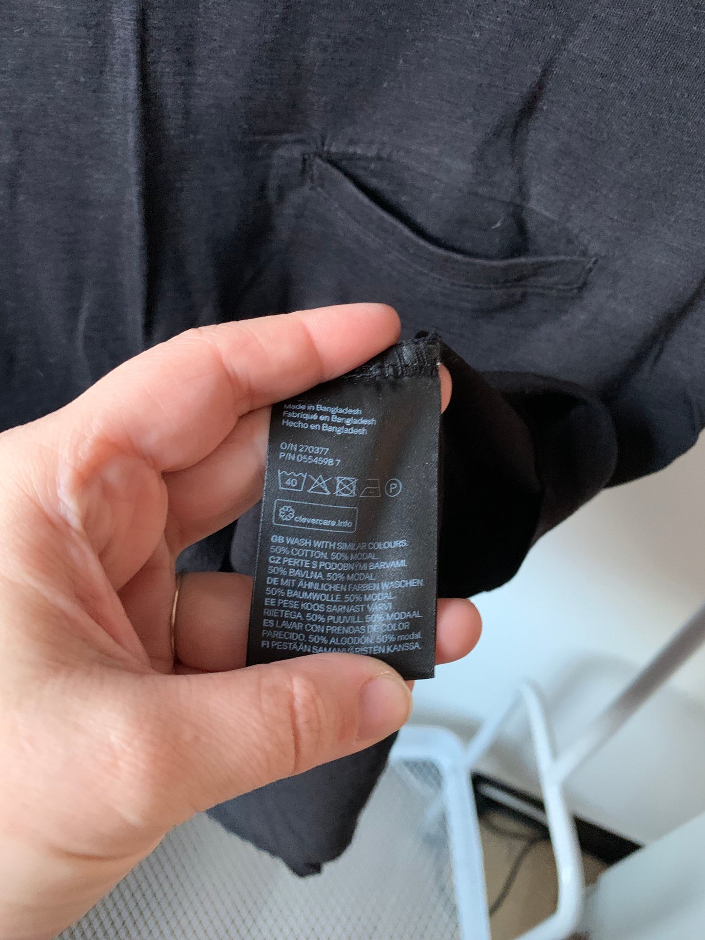 Zwarte basic T-shirt
