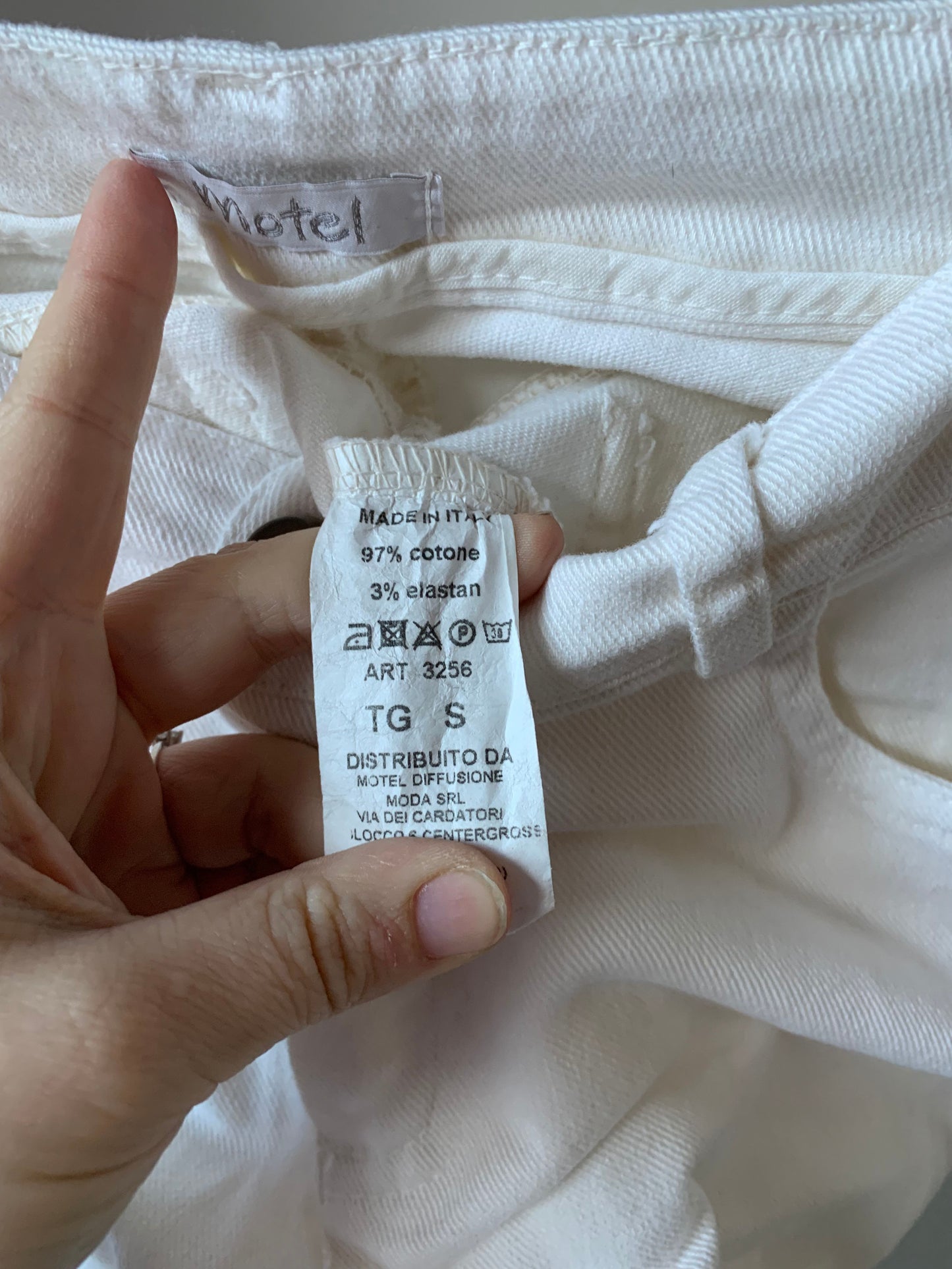 Witte flared jeans