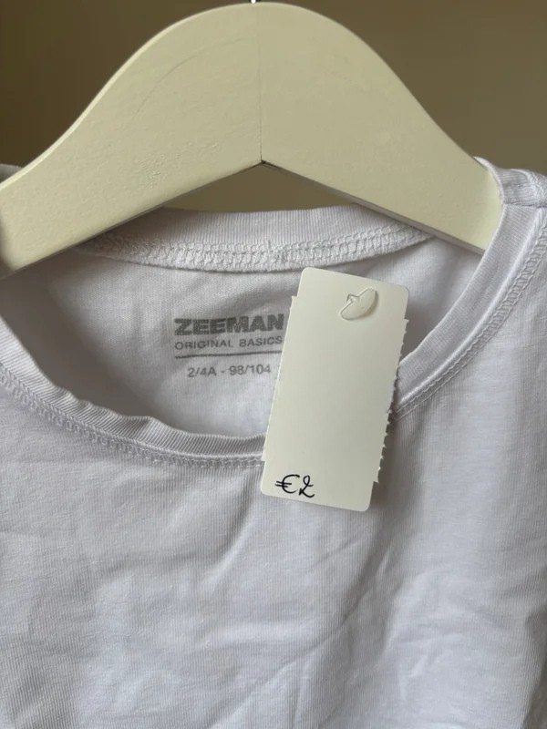 Zeeman T-shirt 98/104 - nieuwstaat ⚡