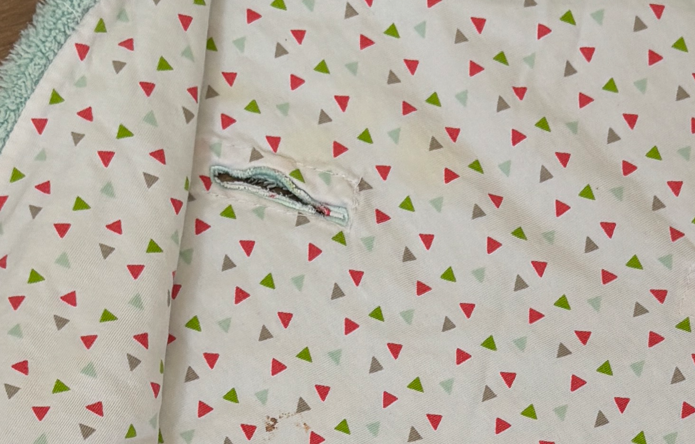 Lichtblauw wikkeldeken