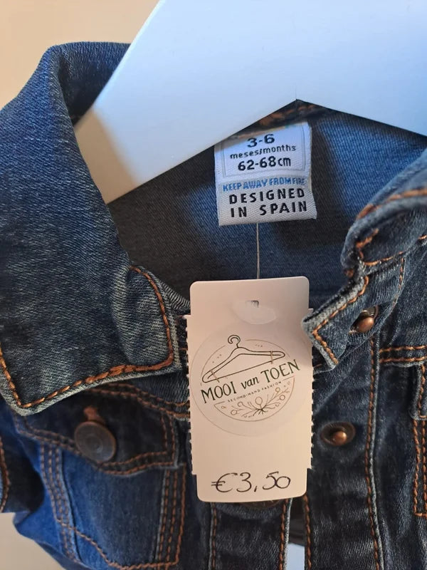 Donkerblauw jeansjasje