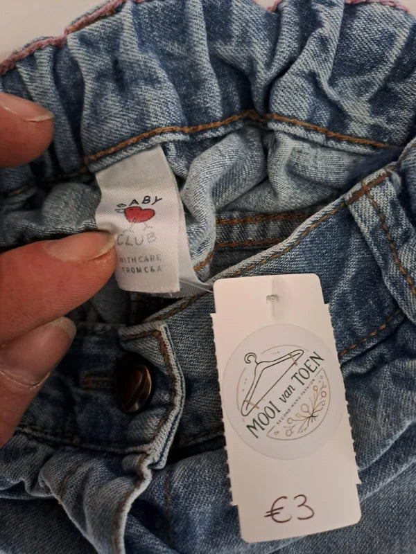 Lichtblauwe jeansbroek