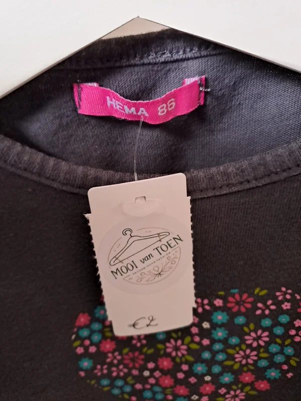 Donkergrijze longsleeve