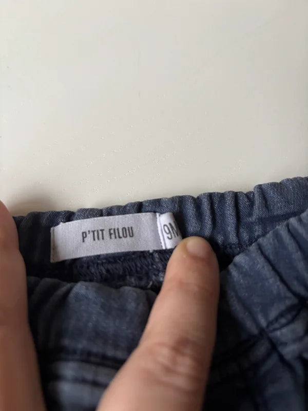 Marineblauwe jeansbroek