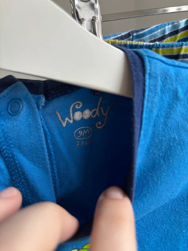 Tweedelige blauwe pyjama