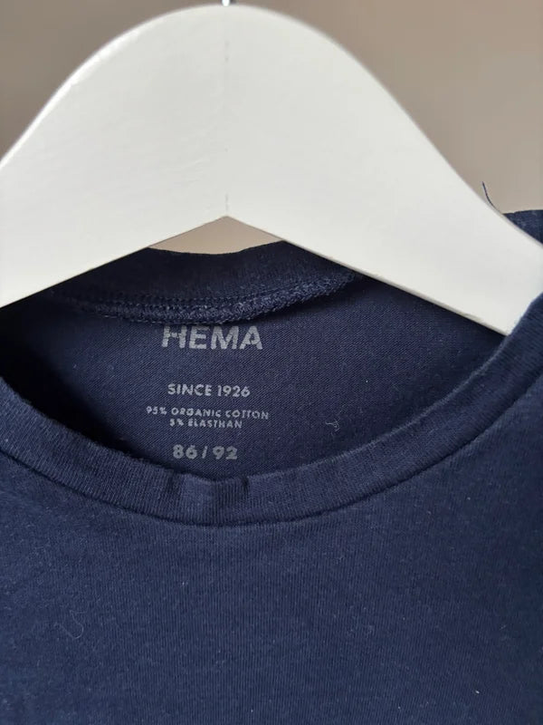 Marineblauwe longsleeve