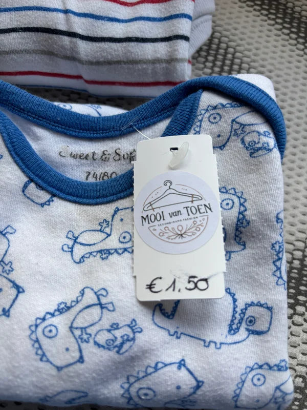 Bundel rompers met lange mouwen (2)