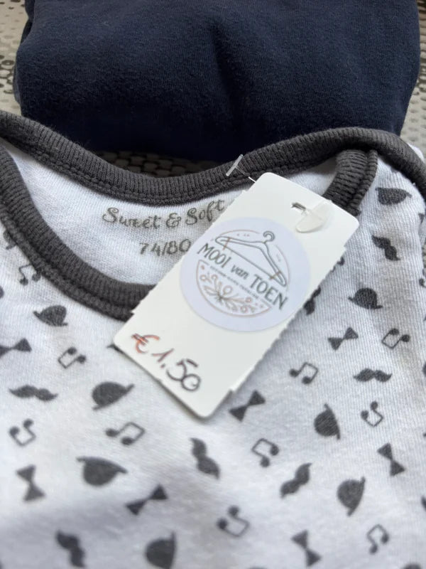 Bundel rompers met lange mouwen (2)