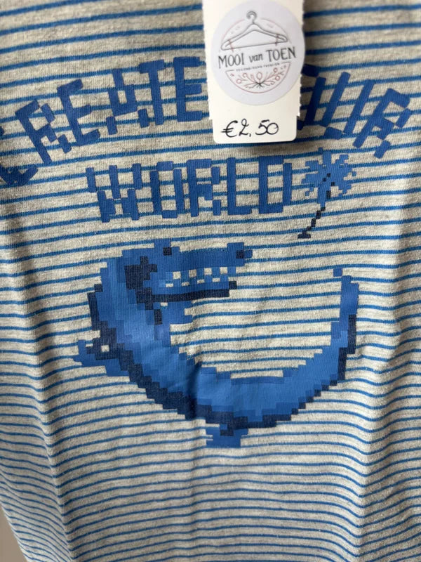 Grijze gestreept t-shirt