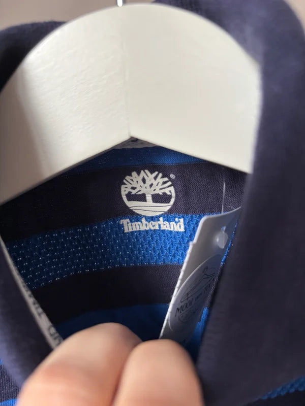 Gestreepte polo met lange mouwen