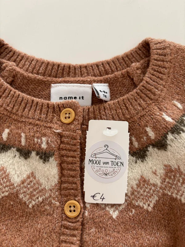 Bruine cardigan