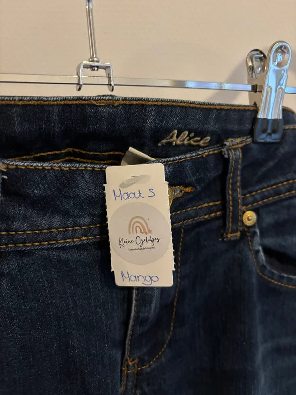 Marineblauwe jeansbroek