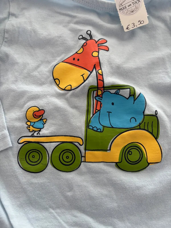 Lichtblauwe eendelige pyjama