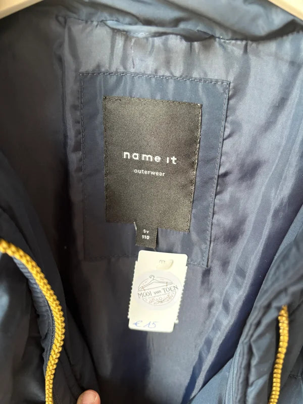 Marineblauwe winterjas