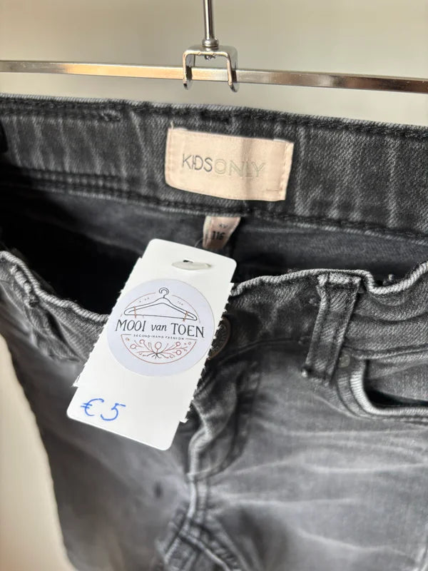 Zwarte skinny jeansbroek