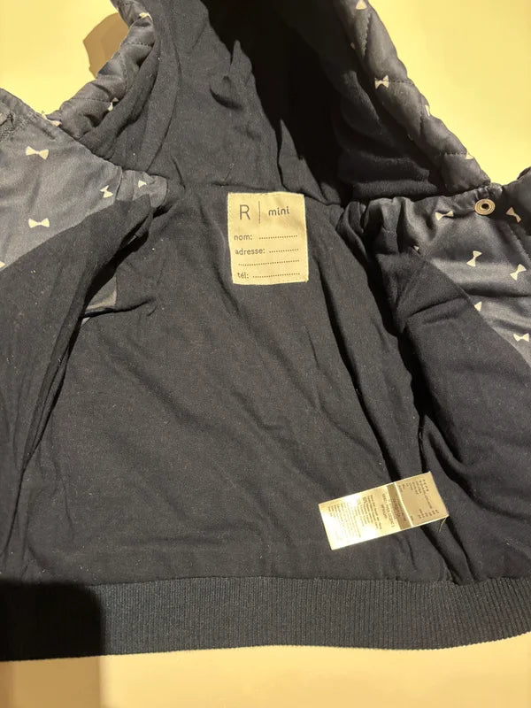 Marineblauwe winterjas