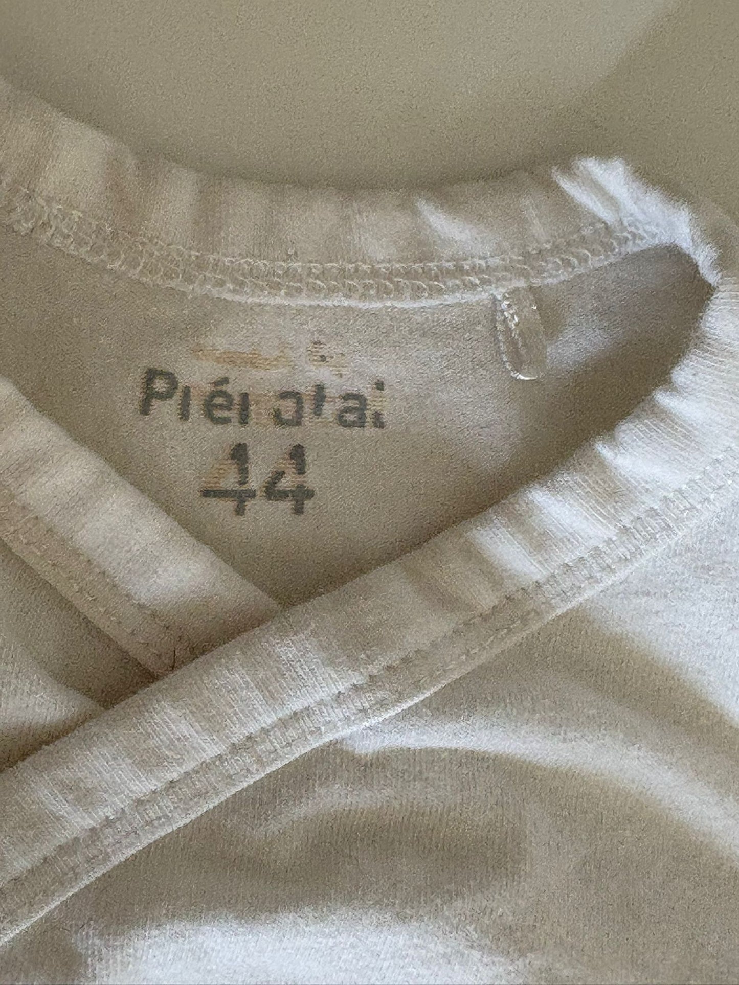 Witte overslagromper met korte mouwen