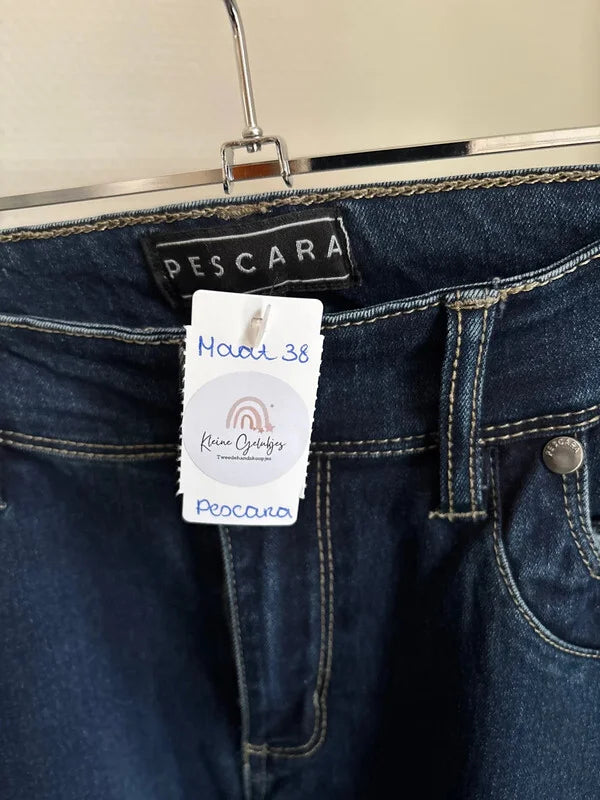 Marineblauwe jeansbroek