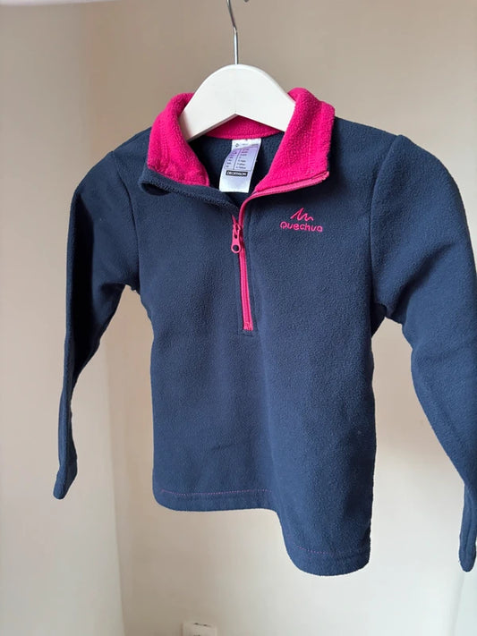 Marineblauwe fleecetrui