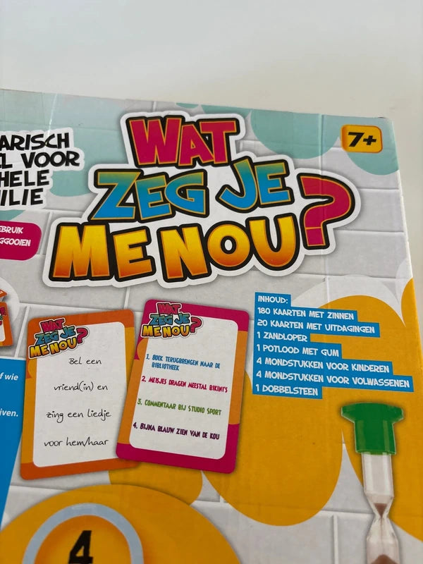 Wat zeg je me nou?