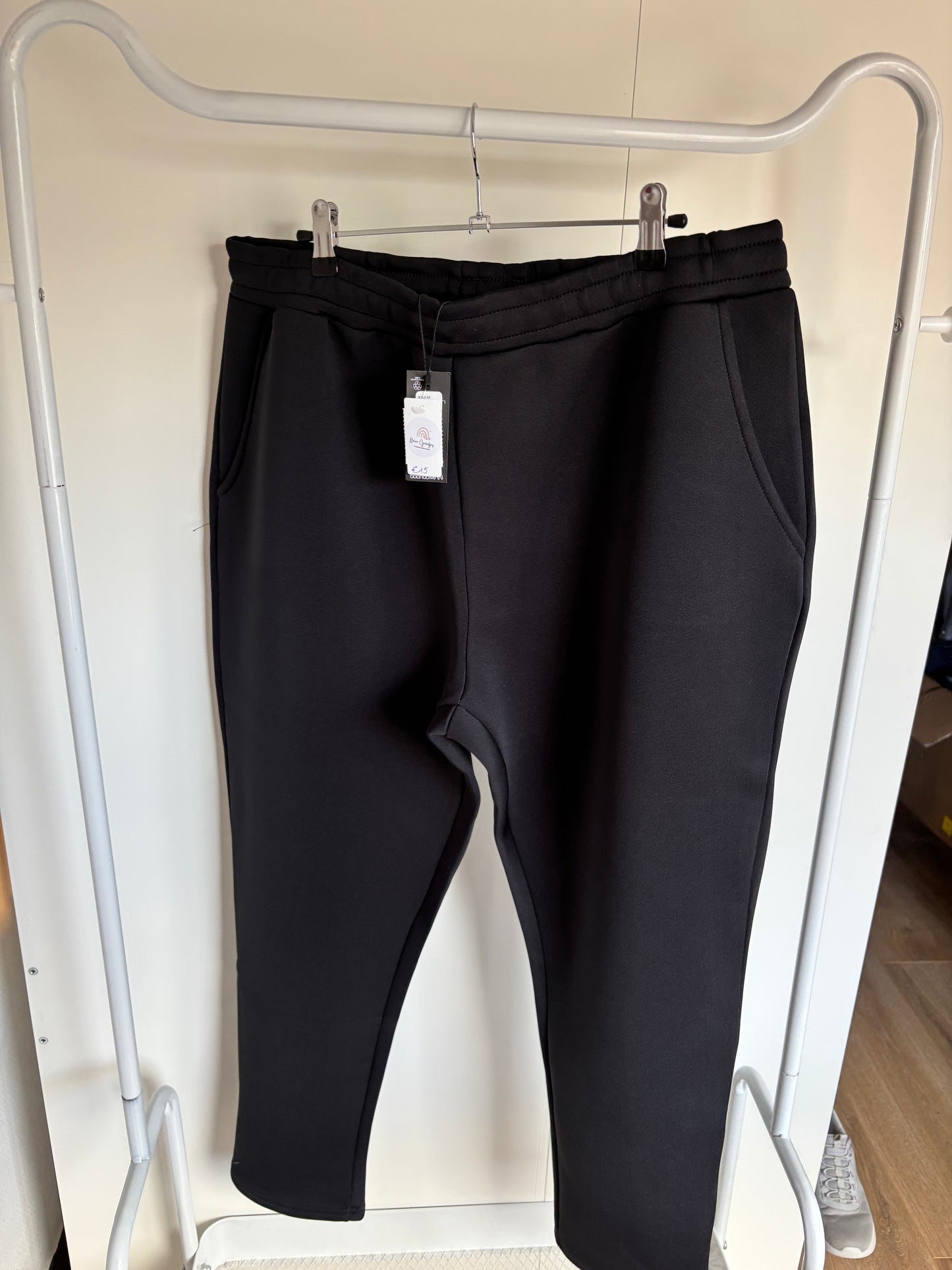 Zwarte hooded tracksuit