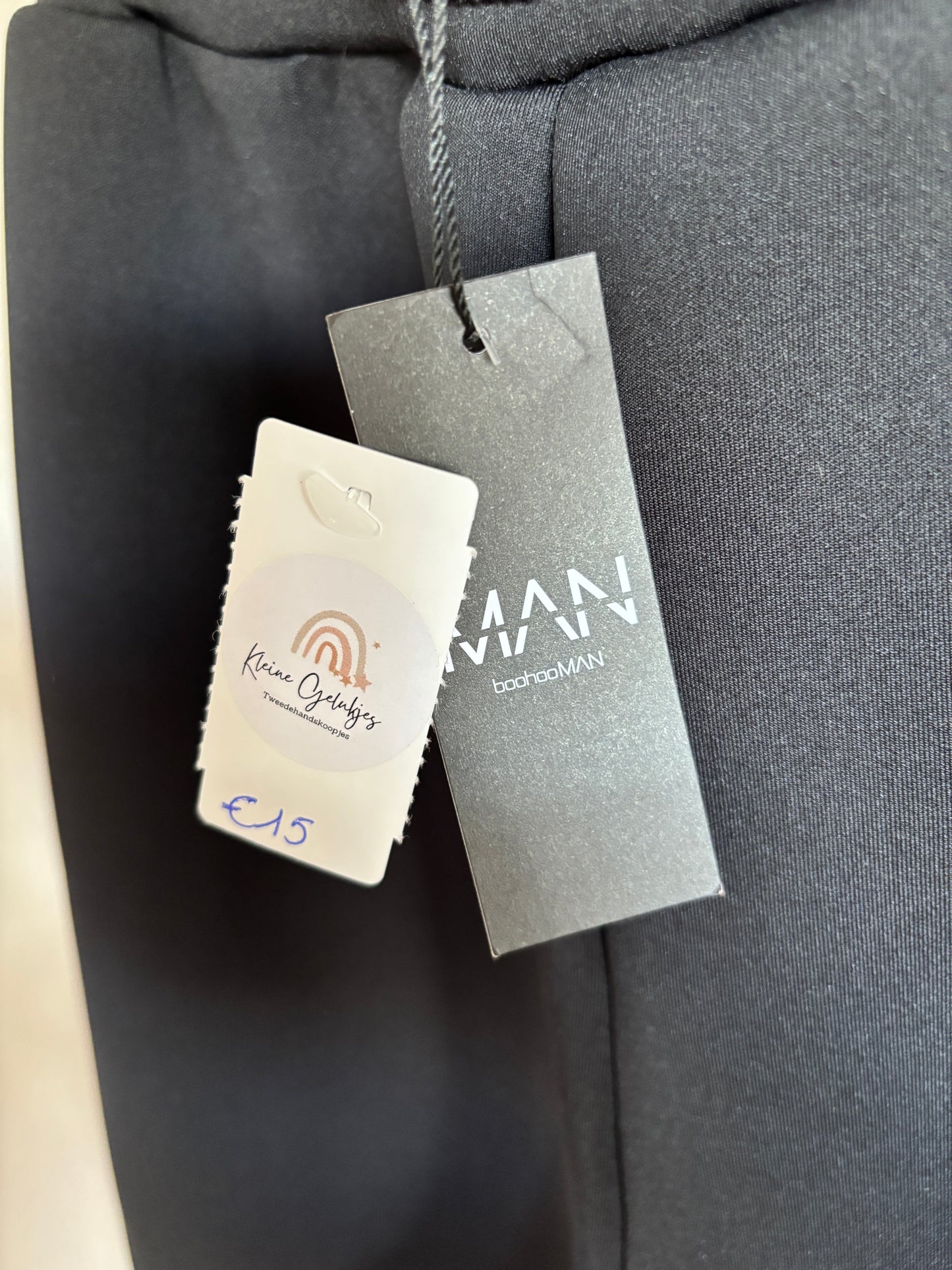 Zwarte hooded tracksuit