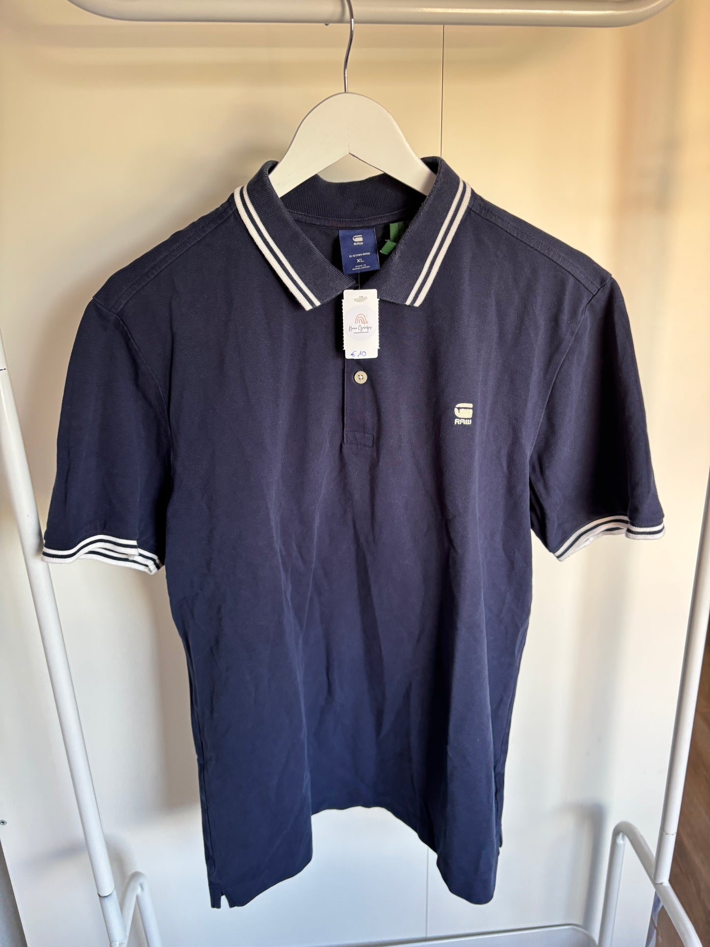 Marineblauwe polo