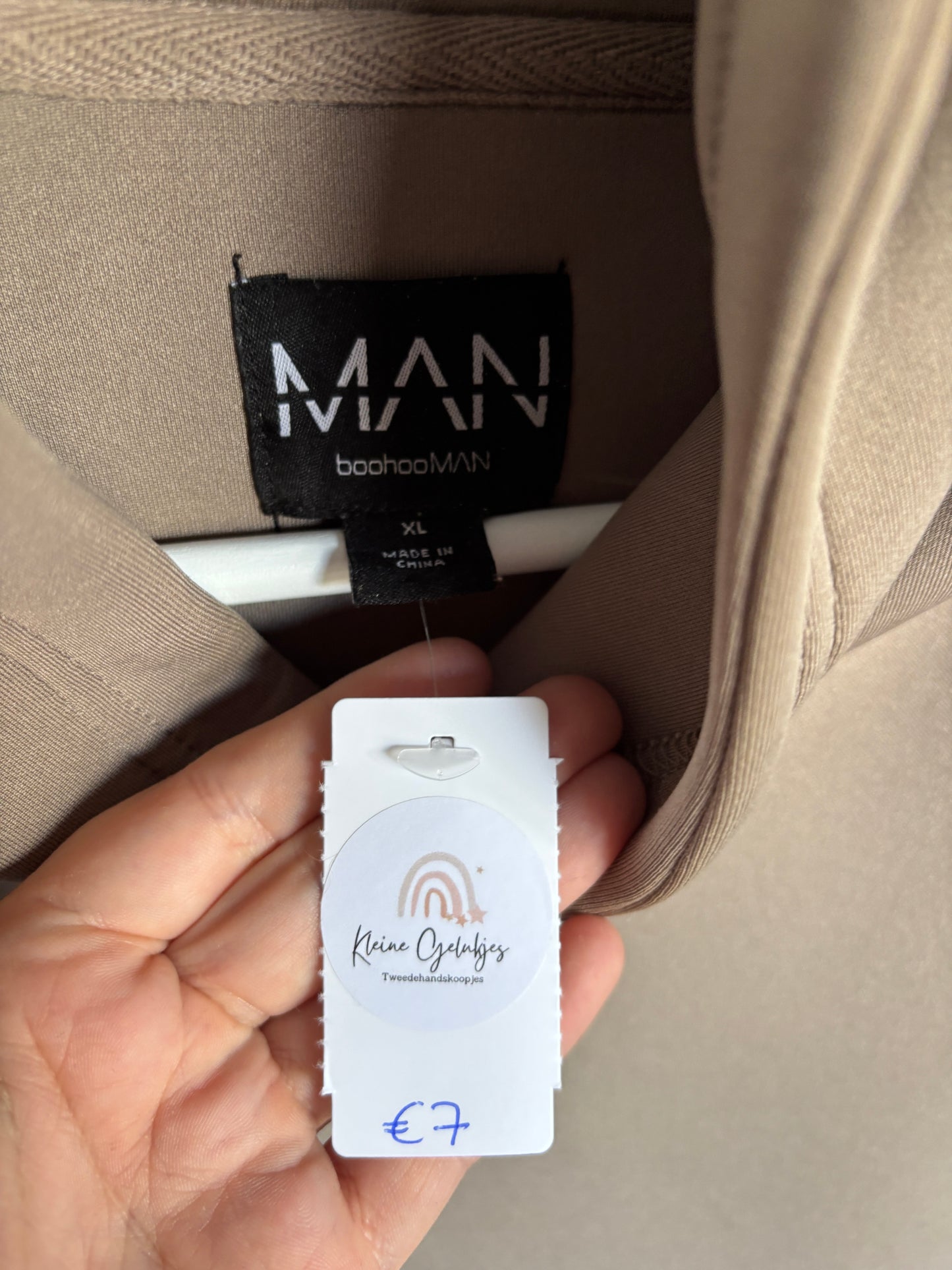 Beige tracksuit sweater