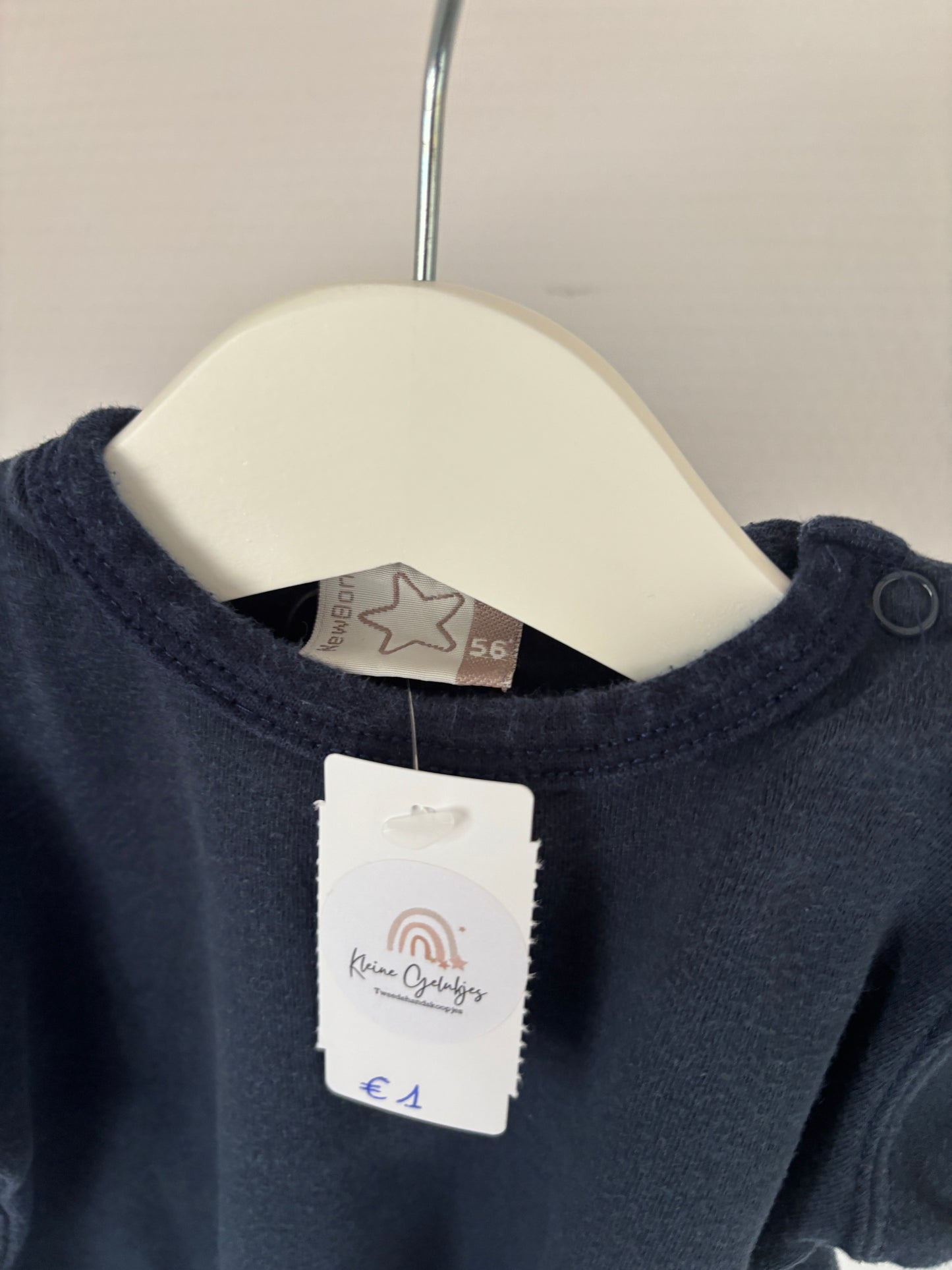 Marineblauwe longsleeve