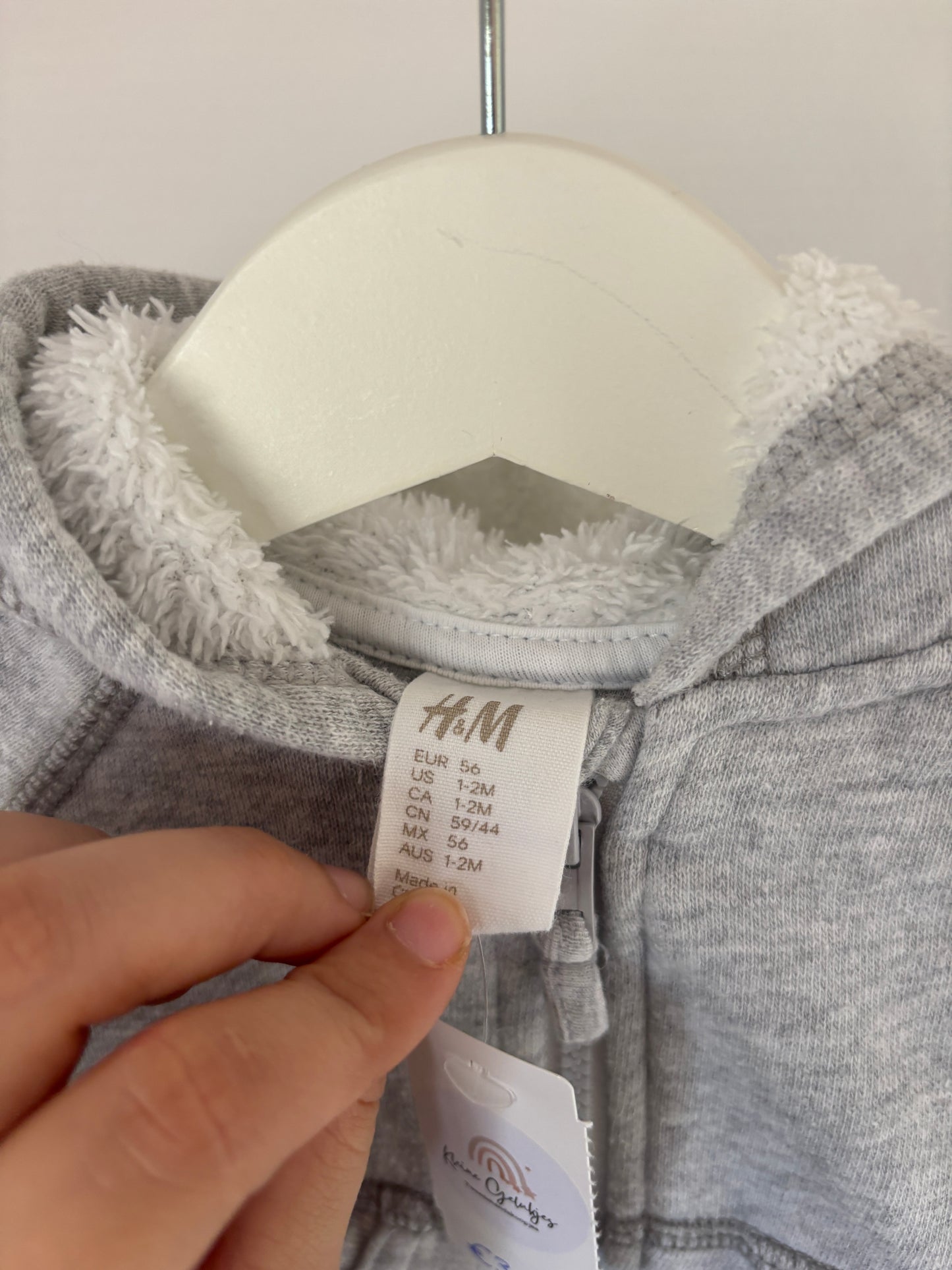 Lichtgrijze wintervest