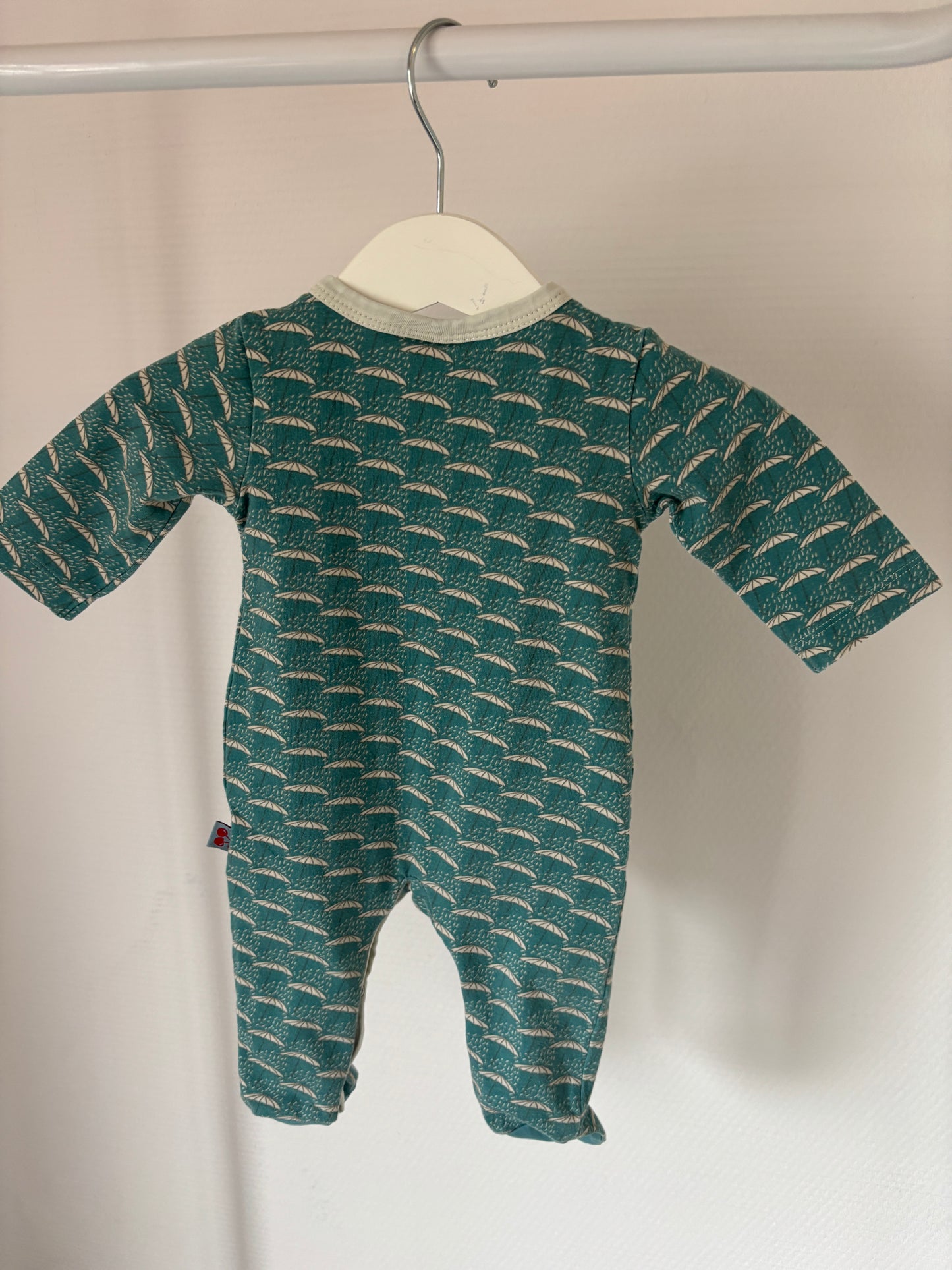 Turquoise eendelige pyjama