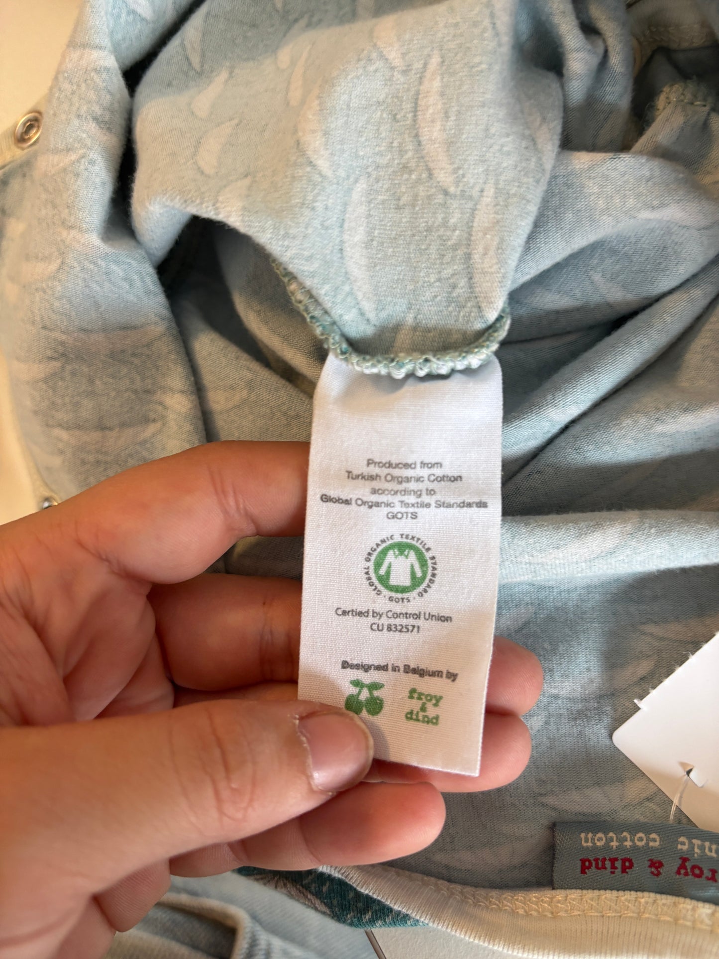 Turquoise eendelige pyjama