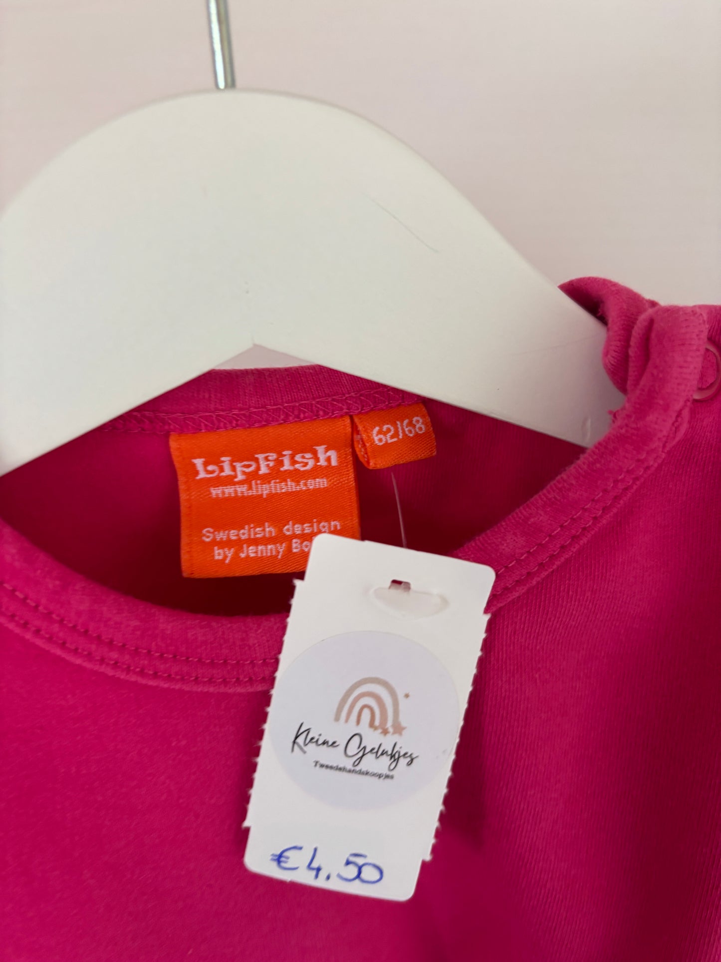 Roze longsleeve met olifant