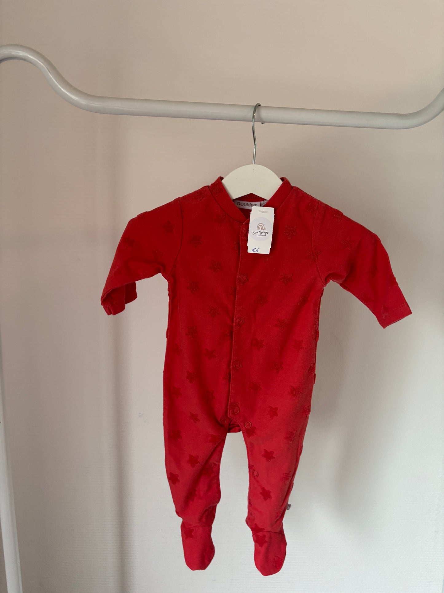 Eendelige pyjama met hartjes