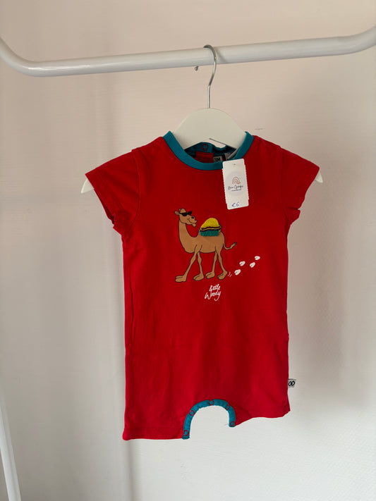 Rode eendelige zomerpyjama