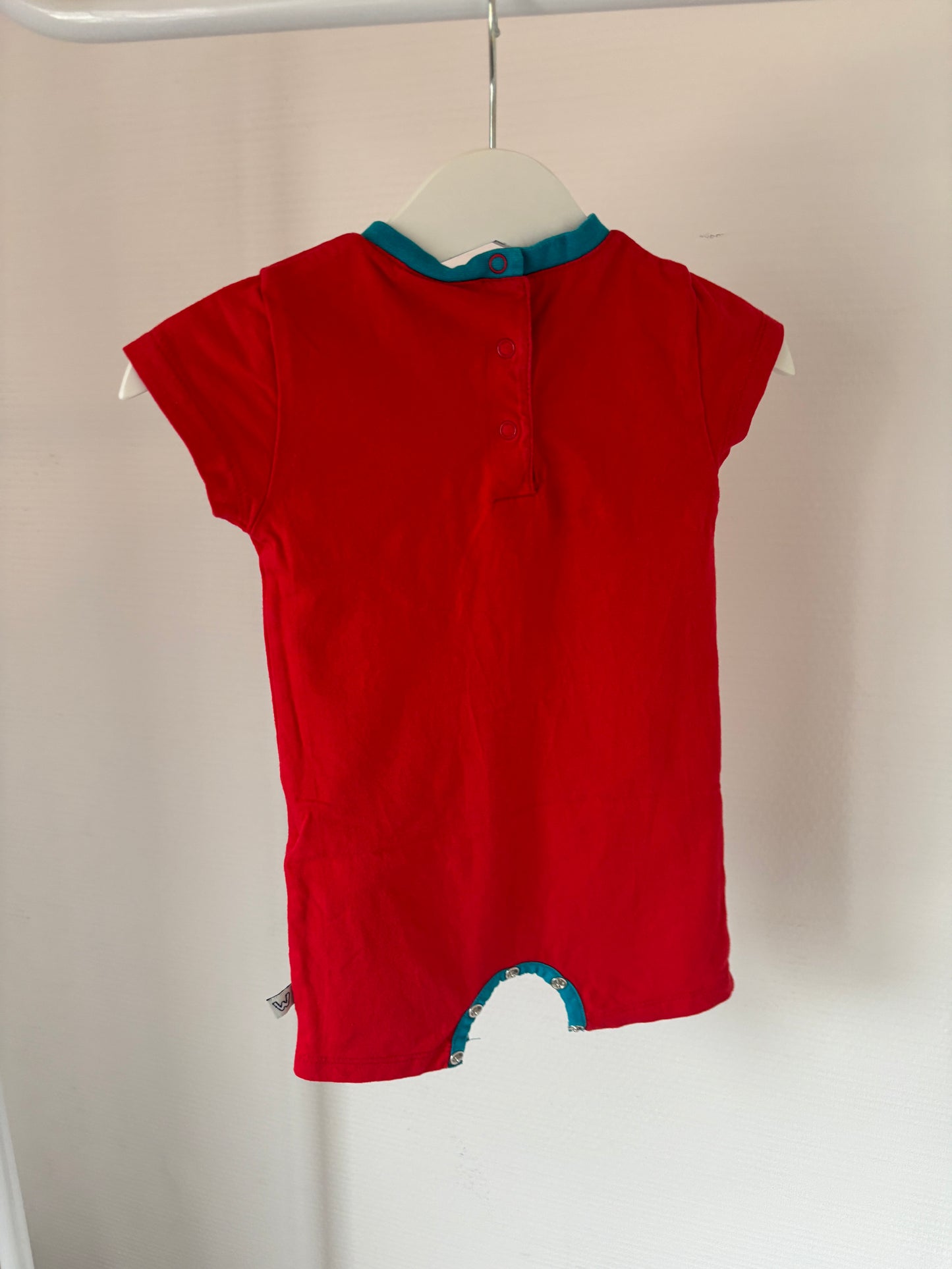 Rode eendelige zomerpyjama