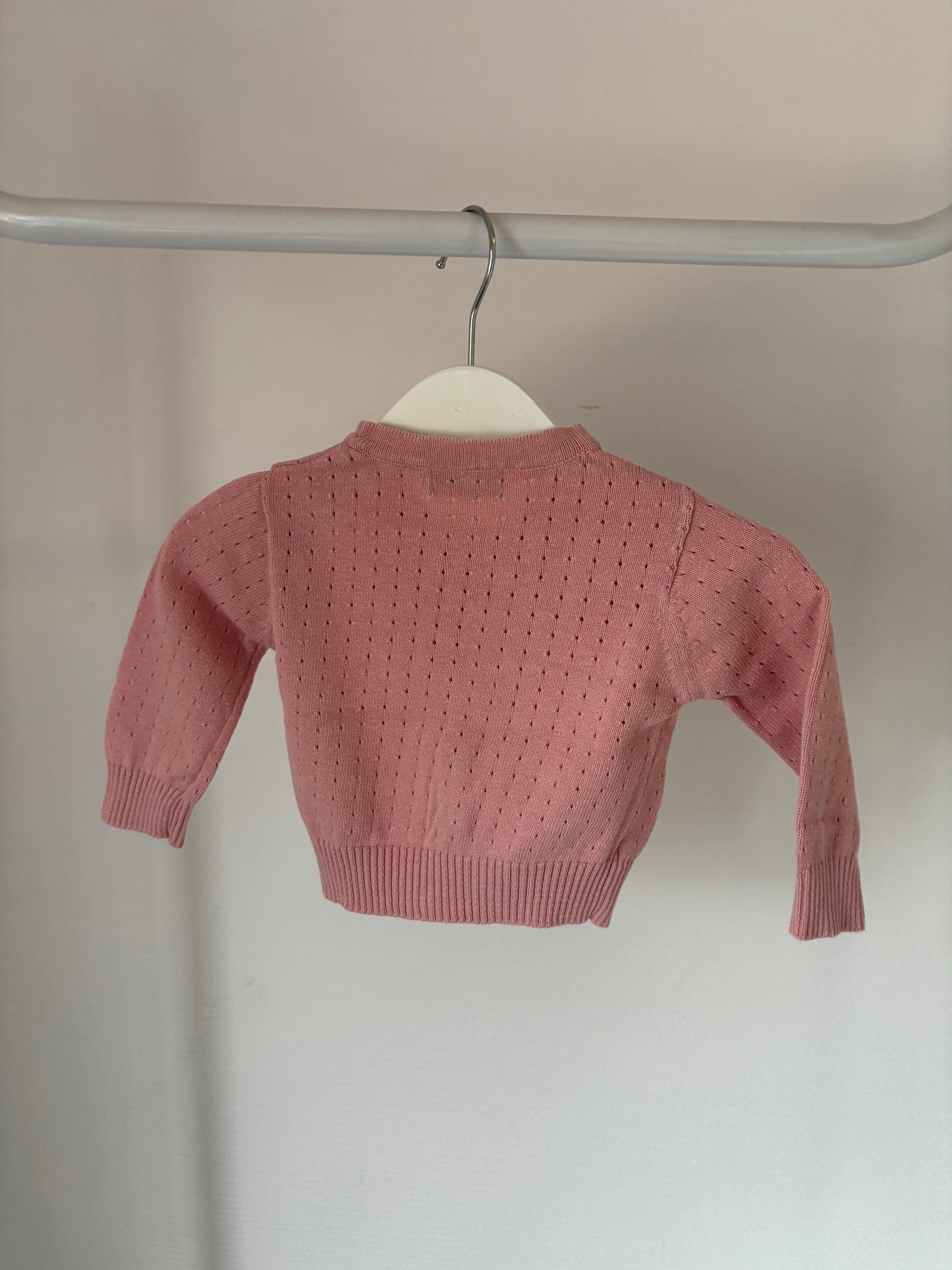 Lichtroze cardigan