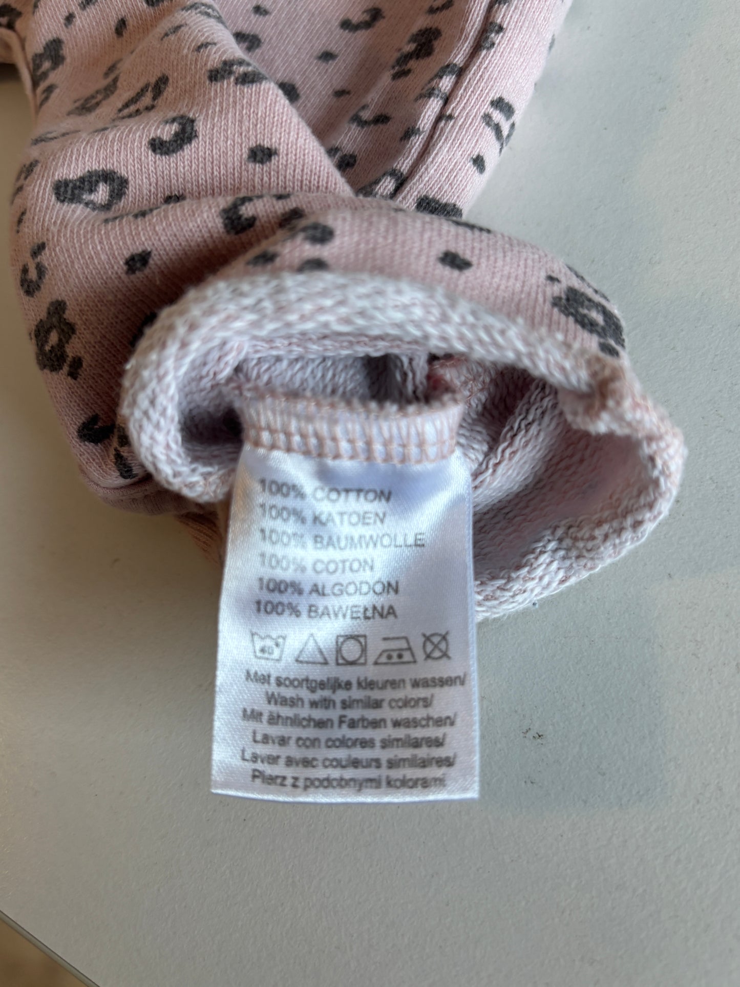 Lichtroze pantersalopette